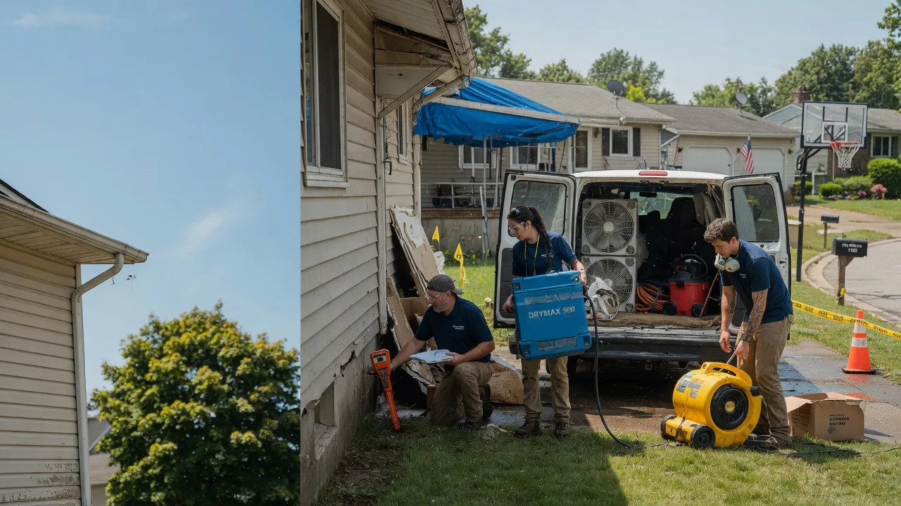 Ceiling Leak Cleanup in Richfield, WI near me